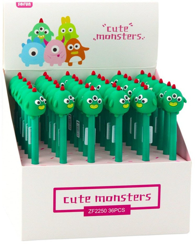 Stilolaps me xhel Cute Monster, me hap-mbyll, me shumë ngjyra