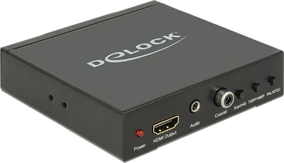 Konvertues video DeLOCK 62783, SCART në HDMI, Full HD 1080p, i zi