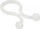 Организер за кабли InLine Clamping Cord, 10–13mm, сет 10 парчиња, бел