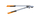 Gërshërë Fiskars LL 98, L, zezë/ portokalli