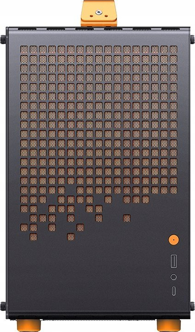 Kuti kompjuterike Jonsplus Z20, Micro ATX, me dorezë bartëse, e zezë portokalli