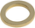 Unaza metalike artizanale me veshje bronxi (brass plated), 12x18x2 mm, set 16 copë