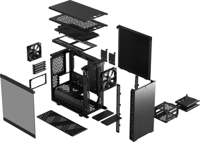 Kasë Fractal Design Define 7 Mini TG Light Tint, Mini Tower