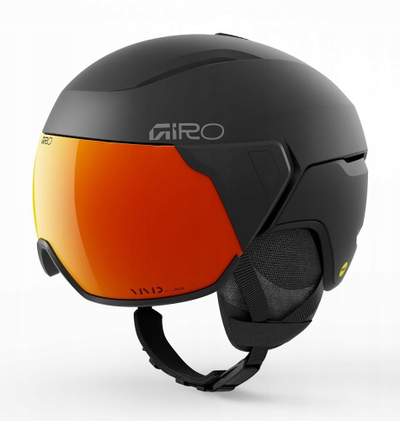 Helmetë skish Giro Orbit Spherical, Mips, shield i integruar, e zezë