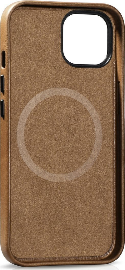 Këllëf telefoni iCarer Oil Wax Premium Leather për iPhone 14, lëkurë natyrale, kompatibël MagSafe, kafe