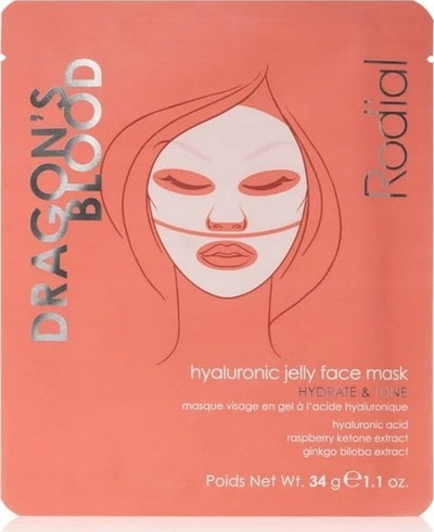 Maskë fytyre Rodial Dragons Blood Hyaluronic Jelly, hidratuese, xhel, për të rritur