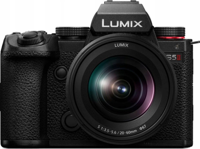 Kamerë mirrorless Panasonic LUMIX S5 II DC-S5M2WE, full-frame 24.2MP, set me lente 20-60mm edhe 50mm, e zezë