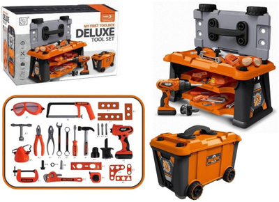 Set lodrash vegla për kalamoj DIY, kuti veglash, makinë shpuese me bateri, shumëngjyrësh