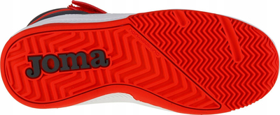 Këpucë sport për kalamoj Joma Platea Mid Jr 2406, me shirit ngjitës, taban gome, bardh e zi