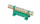 Shirit terminal mbrojtës SIMET PE12 81701005, 12 pole, 16mm² 400V AC 63A, jeshil