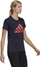 Bluzë sportive Adidas BL T HH8838, pambuk, për goca, e bardhë
