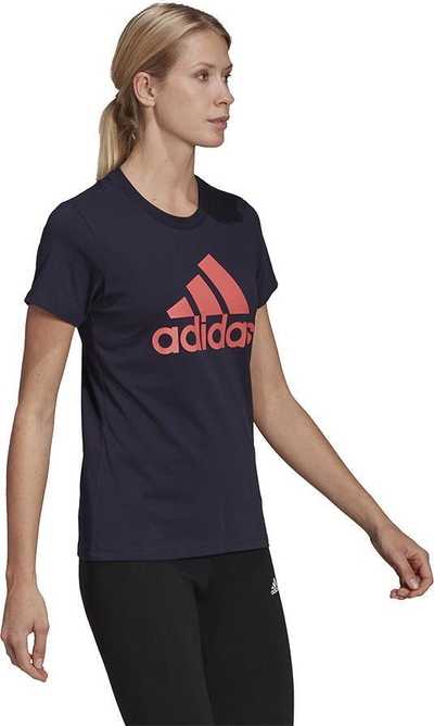 Bluzë sportive Adidas BL T HH8838, pambuk, për goca, e bardhë