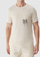 Bluzë T-shirt për burra 4F M 4FWSS24TTSHM1284, pambuk, me xhep te gjoksi, bezhë e hapur