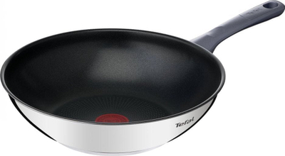 Tigan wok Tefal Daily Cook G7309955, 28 cm, kapak, inox