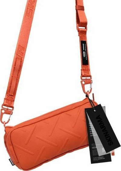 Çantë crossbody Skinarma Juno Organizer, najlon i papërshkueshëm nga uji, për telefon dhe dokumente, portokalli
