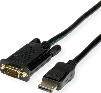 Kabllo adapter DisplayPort në VGA Value 11.99.5802, 2 metra, i zi