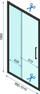 Derë dushi Rapid Slide, 100 cm, xham 6 mm, krom