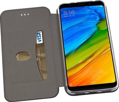 Futera Forcell Elegance Book për Samsung Galaxy A14 4G, me kapak magnet, lëkurë eco, e zezë
