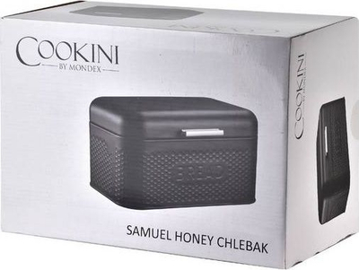 Kuti buke Cookini Samuel Honey, metal, 30.5x20x15cm, e zezë