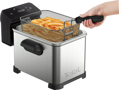 Fritezë elektrike Tefal FR507D Family Pro Digital, 4L, 2400W, inoks argjendtë