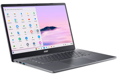 Laptop Acer Chromebook Plus 515 CB515-2H, Intel Core i5, 8GB RAM, 512GB SSD, 15.6" FHD, сив
