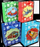 Qese dhurate Kalpol MIX, 30x39x12 cm, leter 210gsm, motive per kalamoj