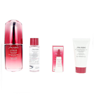 Set Shiseido Ultimune Power Infusing Concentrate, serum 50 ml + shkumë pastrimi 15 ml + losion 30 ml + solucion 3 ml