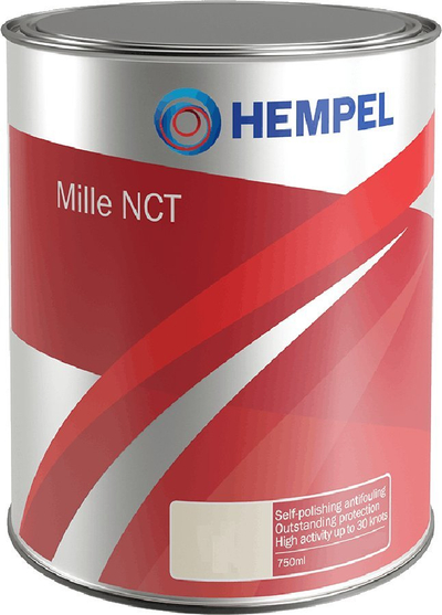 Bojë antifouling Hempel Mille NCT, vetë‑poliruese, për trupa GRP, dru, çelik