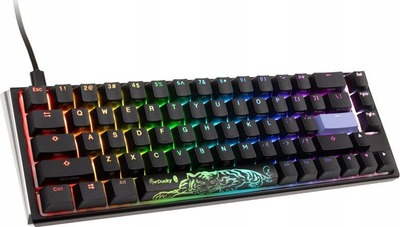 Tastierë mekanike Ducky One 3 RGB SF, Cherry MX Silver, me kabllo USB C, e zezë