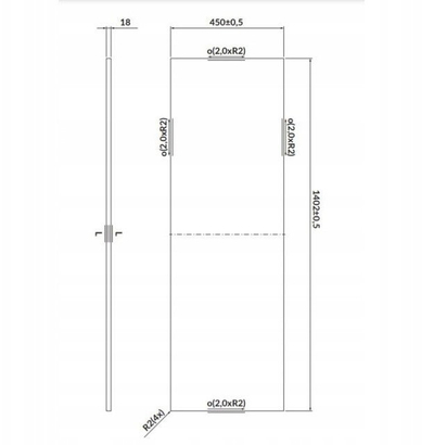 Banak banjoje Cersanit Larga, 140 cm, rezistent ndaj lagështisë, blu