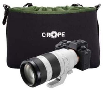 Çantë kamerë C-Rope Neoprene V2 XL, mbrojtëse, për lente të mëdha, e zezë