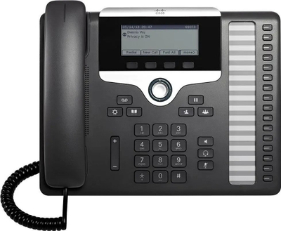 IP телефон Cisco CP-7861-3PCC-K9, 16 линии, Open SIP, црн