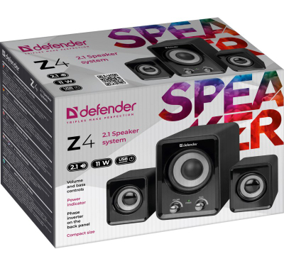 Altoparlantë kompjuteri Defender Z4 65508, 2.0, USB, të zinj