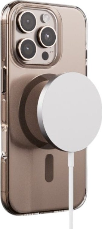 Këllëf telefoni Crong Hard Case MagSafe për iPhone 15 Pro, plastikë e fortë (polikarbonat), i tejdukshëm
