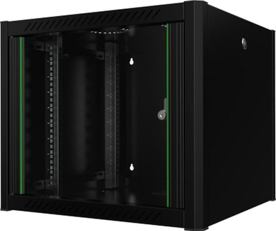 Kabinet rrjeti Lanview RWP09U56BL, 9U, për mur, i zi