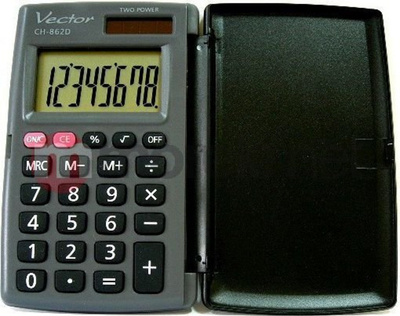 Kalkulator Vector CH-862D, i zi / i hirtë