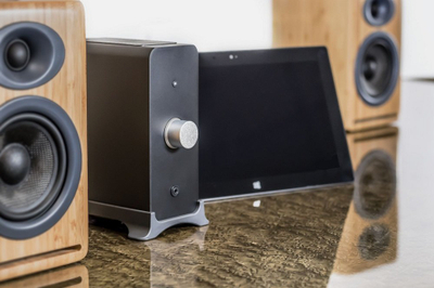 Përforcues stereo AudioEngine N22, klasë AB, dalje për kufje, i zi