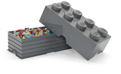 LEGO кутија за складирање, голема (8), темно сива боја