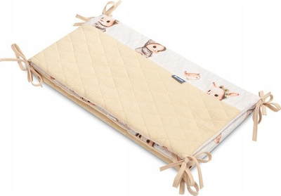 Mbrojtëse shtrati për bebi Muslin Bunnies, 120x60 cm, bezhë