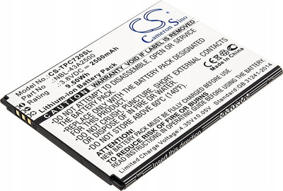 Bateri për telefon Cameron Sino CEL-CS-TPC720SL-1, 2500mAh, Li Ion, e zezë