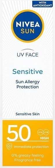 Krem fytyre me SPF Nivea Sun Sensitive, SPF 50, 50ml