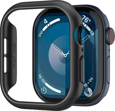 Mbrojtëse Spigen Thin Fit për Apple Watch 10 42mm, e zezë