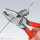 Darë kombinimi Knipex 02 01, 225mm, me dorezë plastike, e kuqe