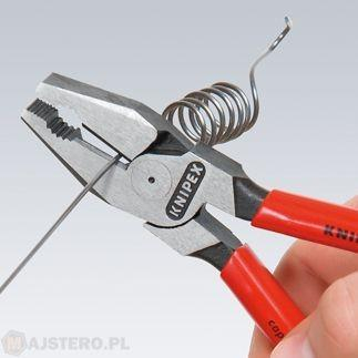 Darë kombinimi Knipex 02 01, 225mm, me dorezë plastike, e kuqe