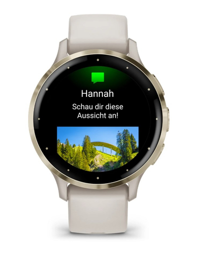 Smartwatch Garmin Venu 3S, AMOLED, 8GB, Ivory Soft Gold