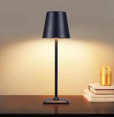 Llambë tavoline Techly Wireless LED, 320lm, kontroll me prekje, e zezë