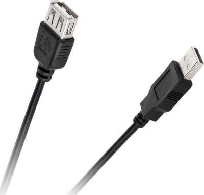 Kabllo zgjatëse USB Type A, 0.8m, portë femër në mashkull, e zezë