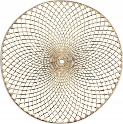 Napesë zbukuruese Zeller Mandala, rrumbullake, PVC, e bardhë