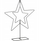 Stendë dekorimi Edelman Star, metal, 50 cm, e zezë