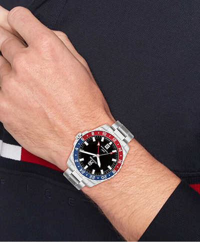 Orë për meshkuj Tommy Hilfiger, e argjendtë